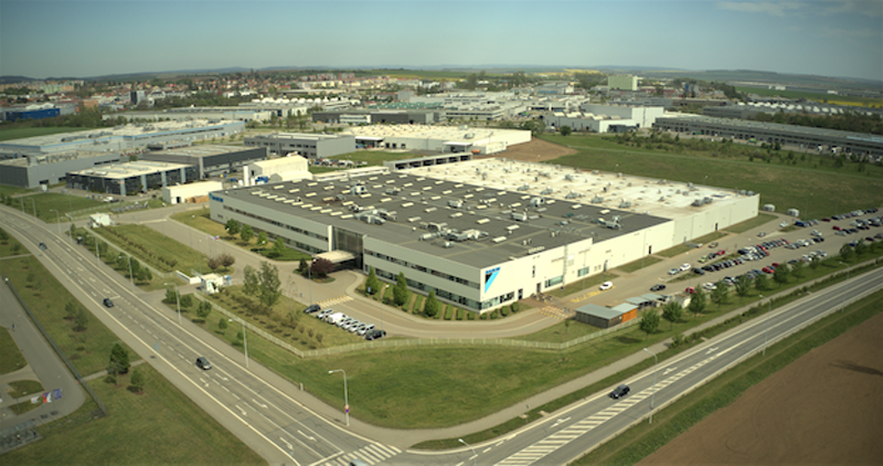Vista aérea de la fábrica de Daikin en la República Checa.