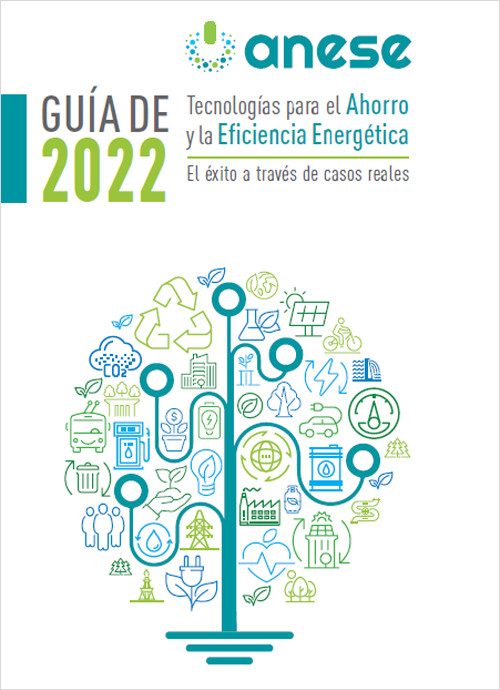 Portada de la Guía de tecnologías para el ahorro y la eficiencia energética 2022 de Anese.