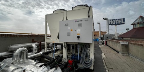 Un hotel de Leganés climatiza sus instalaciones con la bomba de calor Kr3B 190 de Hitecsa
