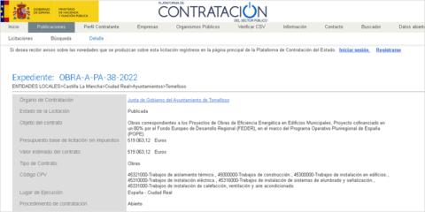Las obras de eficiencia energética en edificios públicos de Tomelloso buscan reducir el consumo