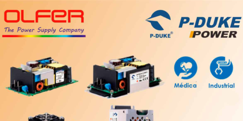 La fuente de alimentación MAF300 para uso médico e industrial, incluida en el catálogo de Electrónica OLFER