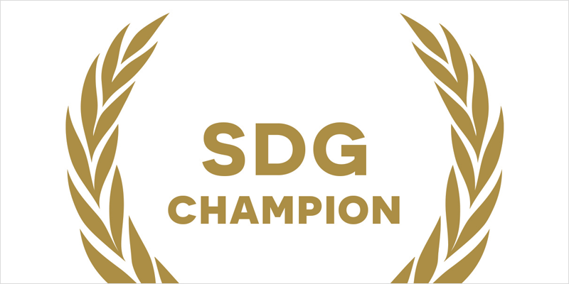 Logo con la certificación SGD de Naciones Unidas