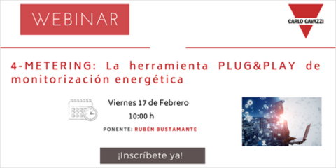 Webinar de Carlo Gavazzi sobre la herramienta de monitorización energética 4-METERING