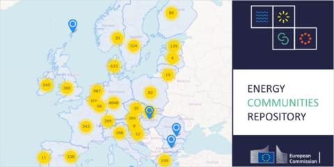 La Comisión Europea lanza el nuevo mapa interactivo de comunidades energéticas