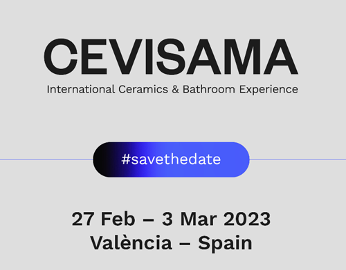 Infografía con la fecha de la feria Cevisama 2023.