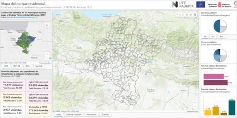 El Gobierno de Navarra presenta un mapa para conocer el estado de los edificios residenciales