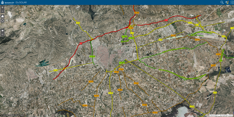 Mapa de Elche.