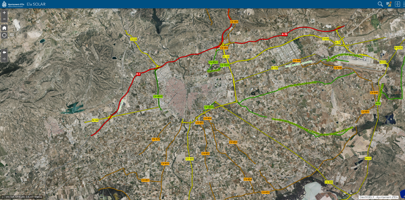 Mapa de Elche.