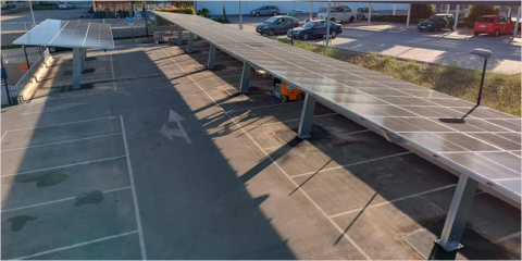 El Burger King de Coín instala marquesinas fotovoltaicas de Circutor en el aparcamiento