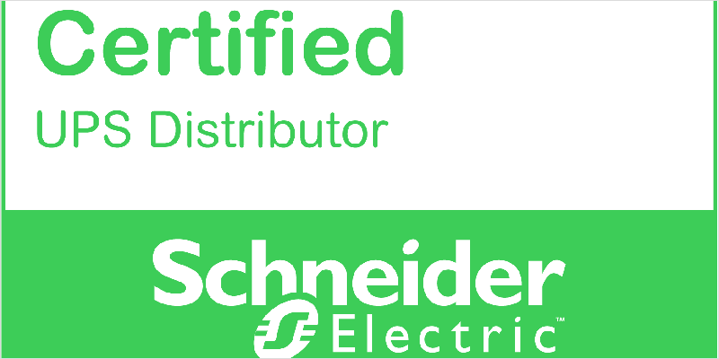 Infografía certificado UPS Distributor de Schneider Electric.