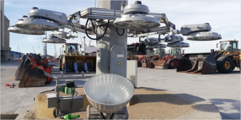 La iluminación LED en la explanada de Hidrocarburos del Puerto de Tarragona reduce las emisiones