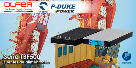 Electrónica OLFER distribuye las fuentes de alimentación TBF500 para entornos difíciles