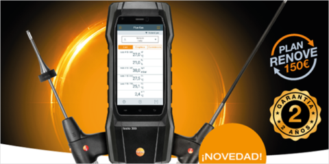 Testo lanza el analizador de combustión testo 300 para una medición eficiente de la temperatura