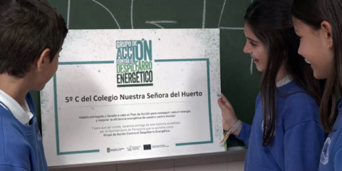 Tres colegios de Pamplona impulsan medidas dentro del programa ‘Acción contra el Despilfarro Energético’