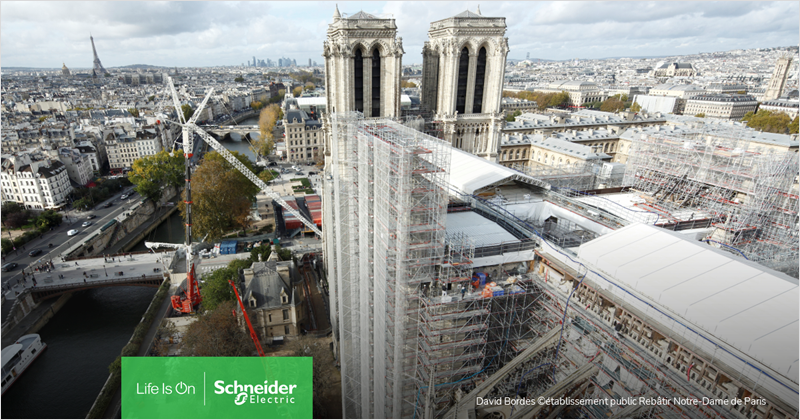 Catedral de Notre Dame en obras.