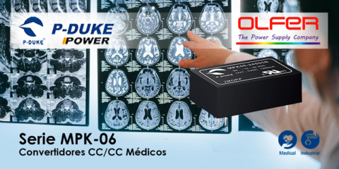 Convertidores MPK-06 para aplicaciones médicas distribuidos por Electrónica OLFER