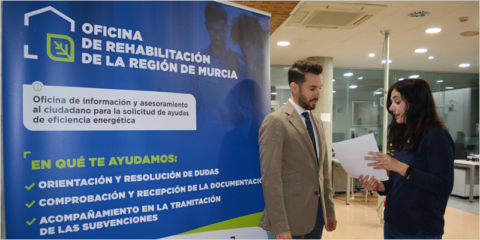 La nueva Oficina de Rehabilitación de la Región de Murcia asesora para reducir el consumo energético