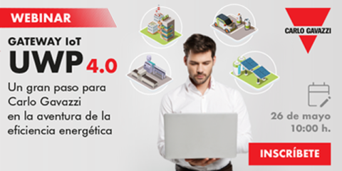 Webinar de Carlo Gavazzi sobre el gateway IoT UWP4.0 para alcanzar la eficiencia energética
