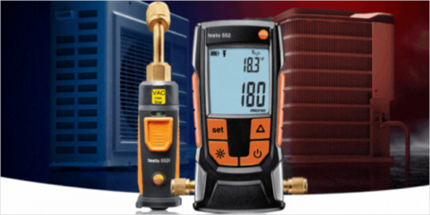 Herramientas de Testo para medición de presión y vacío en sistemas de refrigeración