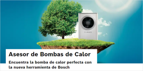 Junkers Bosch lanza una herramienta para asesorar sobre la selección de bombas de calor