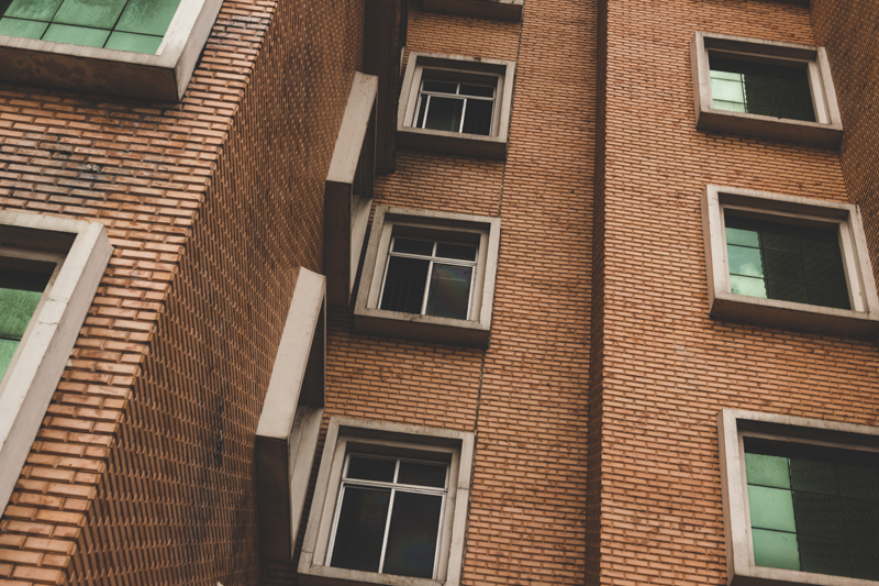 Ventanas de un edificio de viviendas.