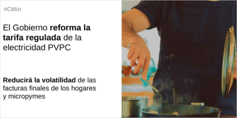La nueva fórmula de cálculo de la tarifa eléctrica regulada aportará estabilidad a las facturas energéticas