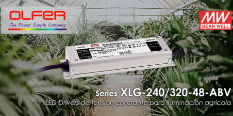 Nuevas fuentes de alimentación para iluminación agrícola distribuidas por Electrónica OLFER
