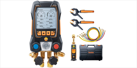Nuevo analizador de refrigeración digital testo 570s para aire acondicionado y bombas de calor