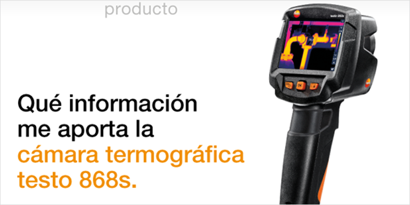 Cámara termográfica testo 868s.