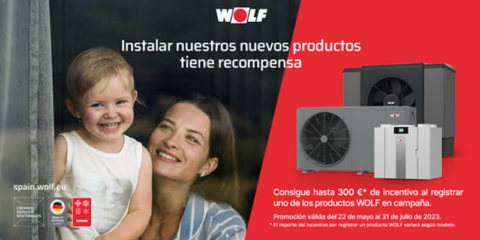 WOLF lanza una campaña de incentivos por la instalación de equipos de aerotermia y ventilación