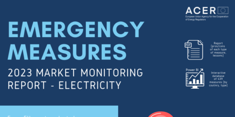 ACER evalúa las más de 400 medidas de emergencia energética introducidas por los países de la UE