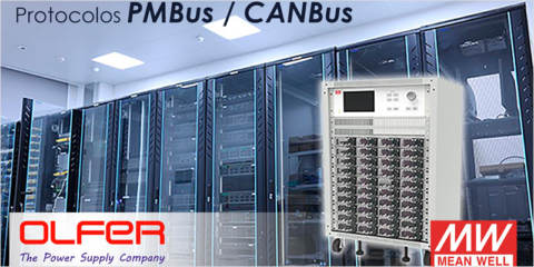 Electrónica OLFER presenta los protocolos PMBus y CANBus en fuentes de alimentación inteligentes