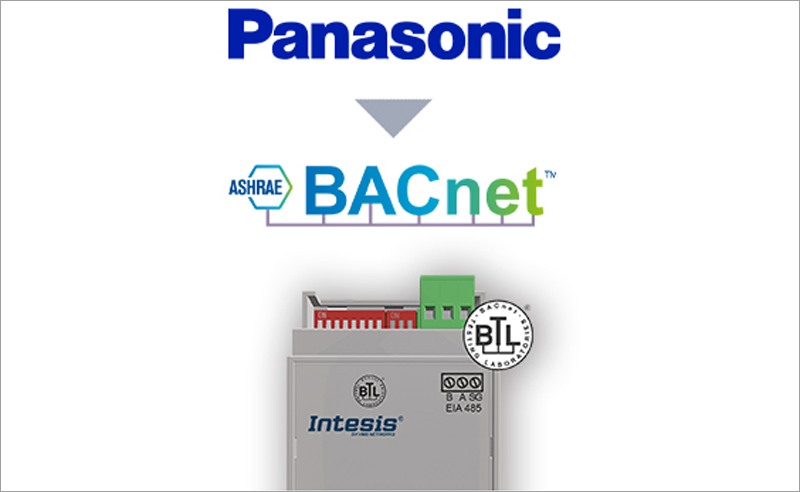 La nueva interfaz Panasonic Etherea to BACnet de Intesis permite una comunicación bidireccional