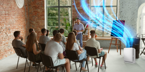 Mitsubishi Electric dispone de purificadores con una alta tasa de renovación de aire limpio