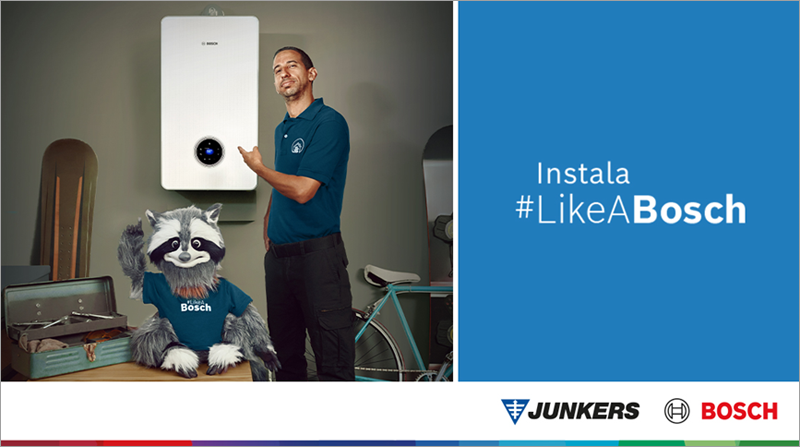 Junkers Bosch lanza una campaña para promover la instalación de calderas y bombas de calor 