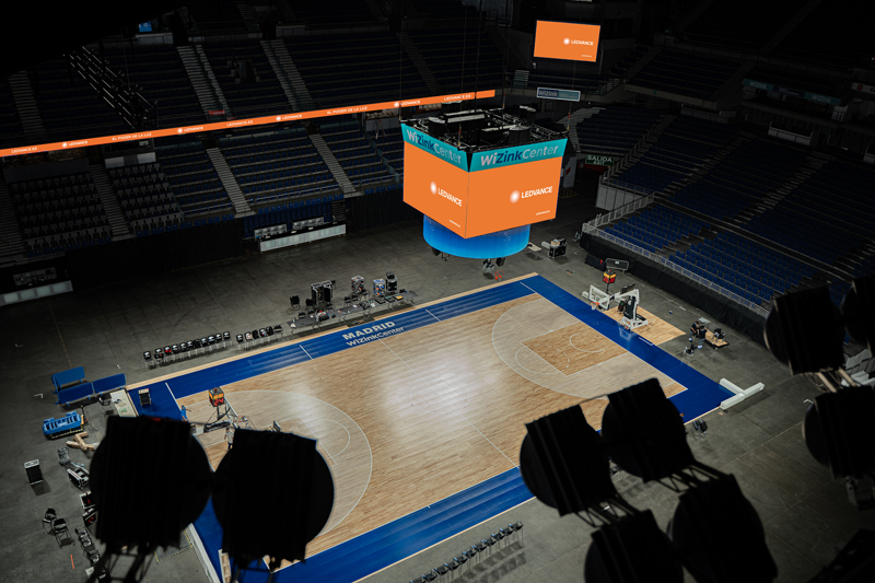 El nuevo alumbrado deportivo de LEDVANCE se estrenará en el WiZink Center