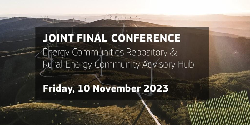 Conferencia de clausura conjunta del RECAH y ECR sobre comunidades energéticas