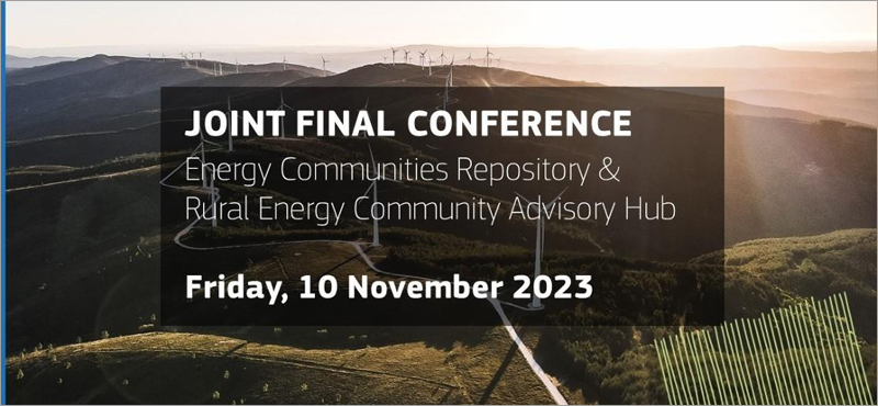 Conferencia de clausura conjunta del RECAH y ECR sobre comunidades energéticas