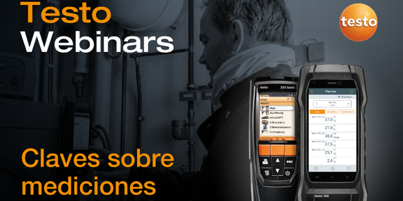 Testo ofrece webinars con claves sobre instalaciones térmicas de calefacción dirigida a instaladores