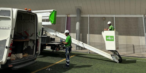 El Ayuntamiento de La Laguna renueva el alumbrado del Complejo Deportivo Islas Canarias