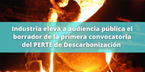 Audiencia pública del borrador de la primera convocatoria del PERTE de Descarbonización Industrial
