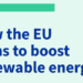 El Consejo Europeo aprueba elevar al 42,5% el objetivo de consumo de energías renovables en 2030