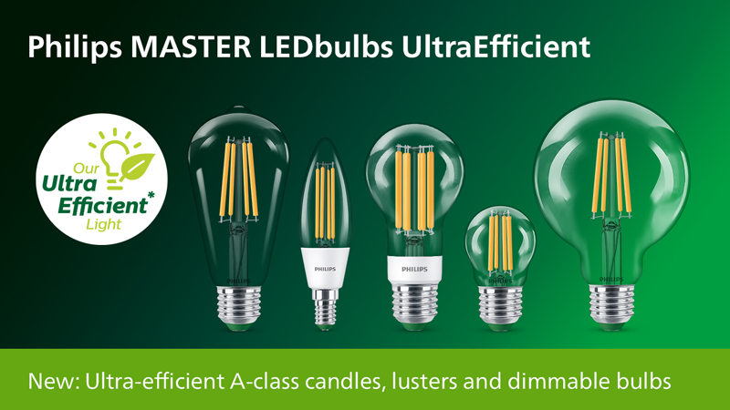 Las nuevas lámparas Ultra Eficientes de Signify aceleran la transición hacia la eficiencia energética