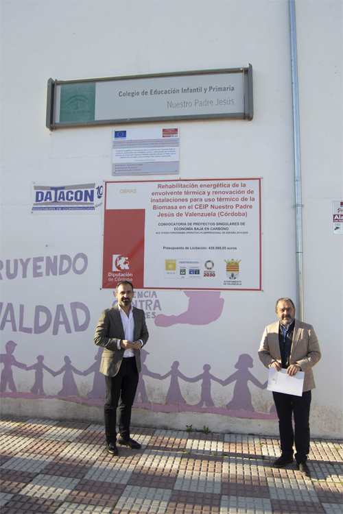 Finalizan las obras de rehabilitación energética en el CEIP Nuestro Padre Jesús de Valenzuela