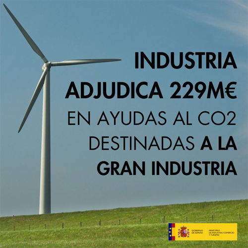 Se conceden 229 millones en ayudas en compensación de CO2 a la gran industria