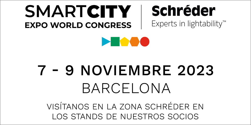 Schréder en el Smart City Expo World Congress de Barcelona 2023. iluminación