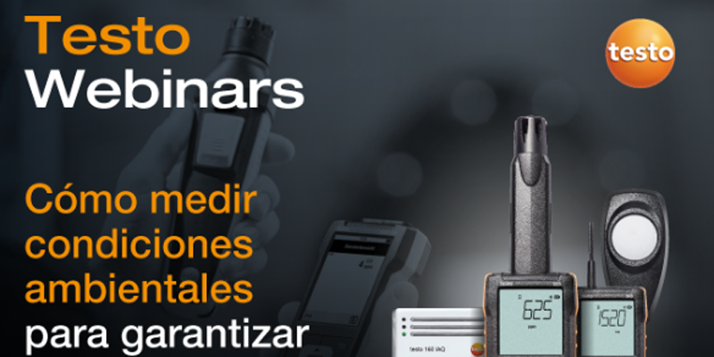 Webinar de Testo para aprender a medir el confort térmico e instrumentación para cada medición