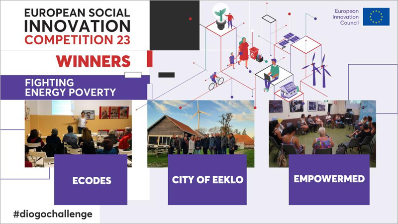 El Concurso Europeo de Innovación Social 2023 premia dos proyectos del programa Horizonte 2020