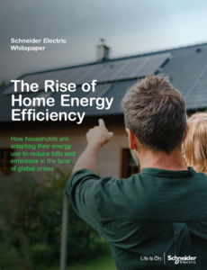 EL 86% de los consumidores considera mejorar la eficiencia energética del hogar, según Schneider Electric