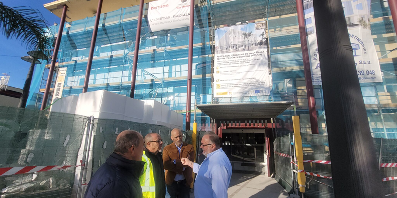 Las obras de rehabilitación energética del Ayuntamiento de Alhaurín de la Torre avanzan a buen ritmo
